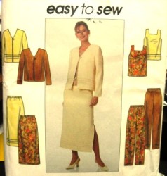 8663 EZ JACKET,SHELL TOP, PANTS,SKIRT PATTERN 12-16,18-22